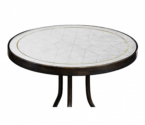 Декоративный стол Jonathan Charles Eglomise & Bronze Iron Round Wine Table арт 494077-B: фото 4