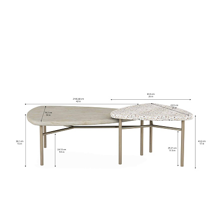 Коктейльный стол A.R.T. Furniture Cotiere 2 Piece Bunching Cocktail Tables арт 299362-1243: фото 6