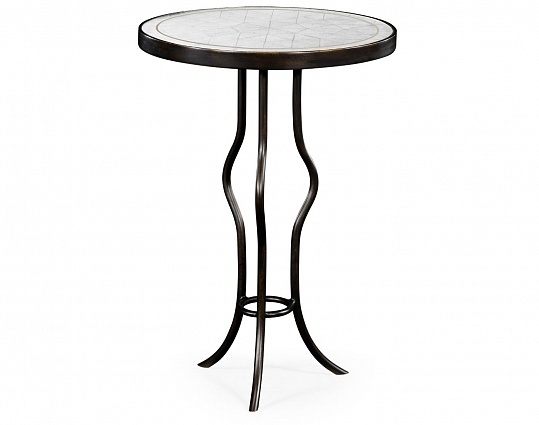 Декоративный стол Jonathan Charles Eglomise & Bronze Iron Round Wine Table арт 494077-B: фото 1