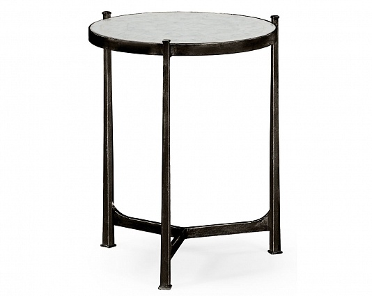 Декоративный стол Jonathan Charles Eglomise & Bronze Medium Iron Lamp Table арт 494080-B-GES: фото 1