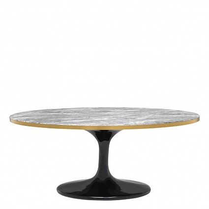 Коктейльный стол EICHHOLTZ Oval Coffee Table Parme Grey арт 112549: фото 1