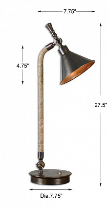 Настольная лампа UTTERMOST DUVALL TABLE LAMP арт 29180-1: фото 3