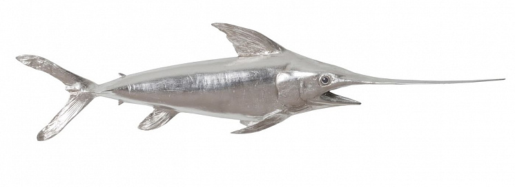 Настенный декор Phillips Collection Broadbill Swordfish Wall Sculpture Silver арт PH62416: фото 1