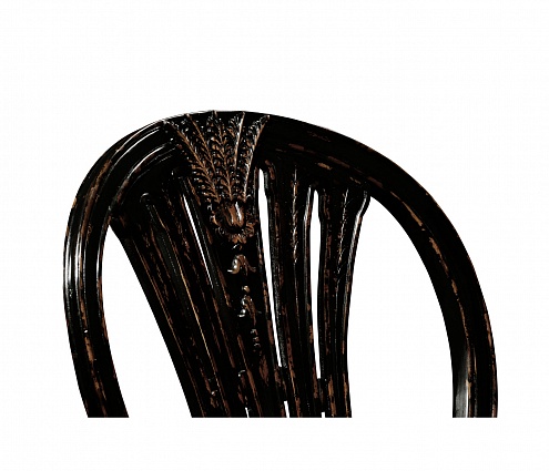 Полукресло Jonathan Charles Hepplewhite Wheatsheaf Black Side Chair арт 493760-SC-PHB-F001: фото 3