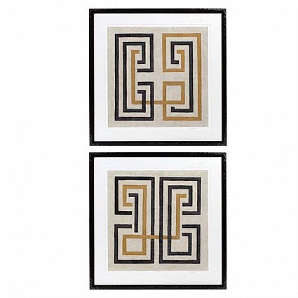 Настенный декор EICHHOLTZ Prints Diversion set of 2 арт 106543: фото 1