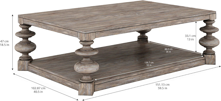 Коктейльный стол A.R.T. Furniture Etienne Rectangular Cocktail Table арт 317300-2610: фото 2