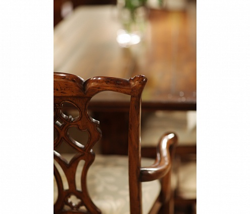 Полукресло Jonathan Charles Chippendale Style Classic Walnut Arm Chair арт 493330-AC-WAL-F001: фото 6