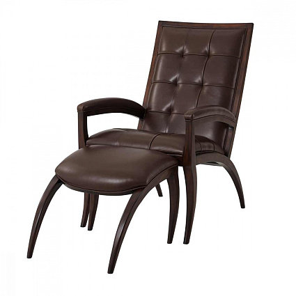 Кресло Theodore Alexander Arc Chair & Ottoman арт KENO4108.2AHP : фото 1