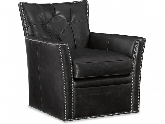 Кресло HOOKER FURNITURE Conner Swivel Club Chair Black арт CC503-SW-096: фото 1