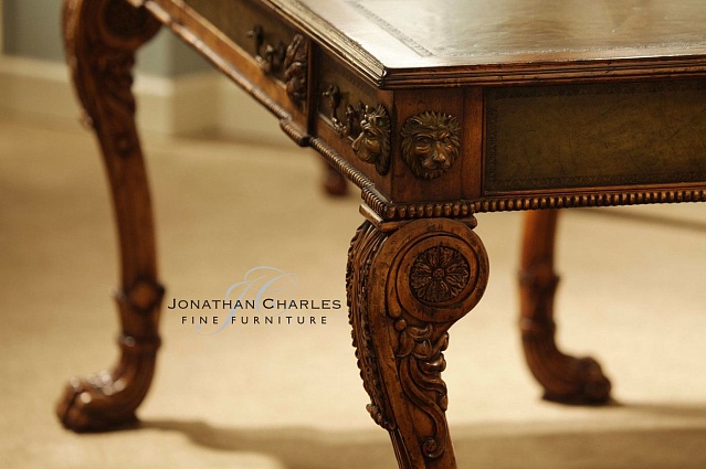 Письменный стол Jonathan Charles Italian lions paw desk арт 492173-WAL: фото 11