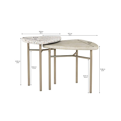 Декоративный стол A.R.T. Furniture Cotiere 2 Piece End Bunching Tables арт 299365-1243: фото 5