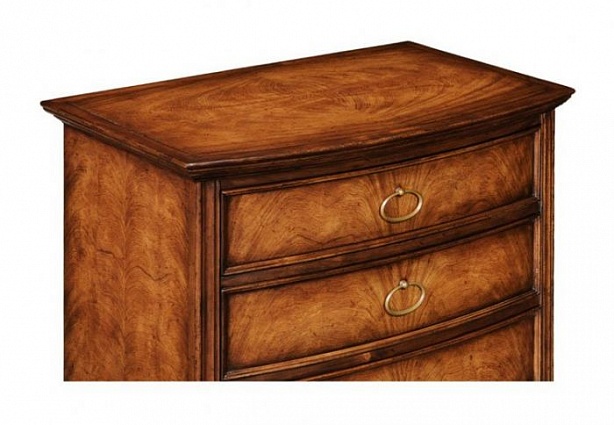 Прикроватная тумба Jonathan Charles Crotch Walnut Bedside Chest of drawers арт 493971-CWM: фото 4