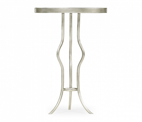 Декоративный стол Jonathan Charles Eglomise & Silver Iron Round Wine Table арт 494077-S: фото 2