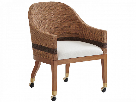 Кресло LEXINGTON Dorian Woven Castered Arm Chair арт 575-887-01: фото 1