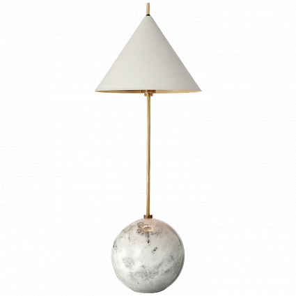 Настольная лампа Visual Comfort Cleo Orb Base Desk Lamp White арт KW3118AB/WHT: фото 1