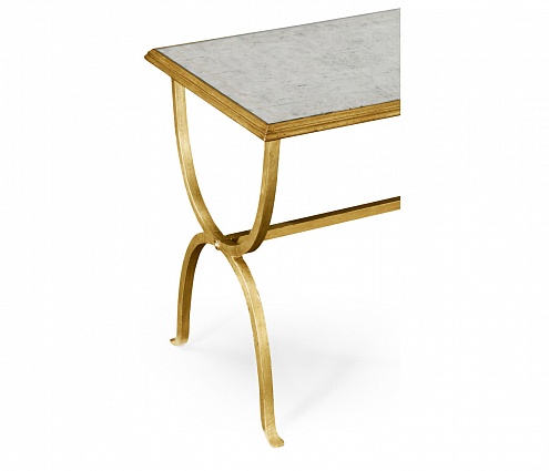 Декоративный стол Jonathan Charles Eglomise & Gilded Iron Rectangular Lamp Table арт 494036-G: фото 3