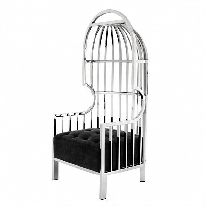 Кресло EICHHOLTZ Chair Bora Bora Silver арт 110065: фото 1
