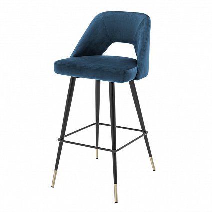 Барный стул EICHHOLTZ Bar Stool Avorio Blue арт 112056: фото 1