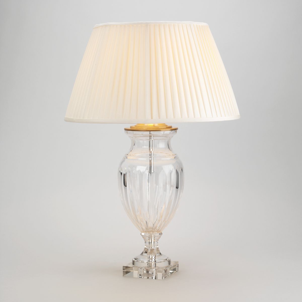 Glass urn sales table lamp