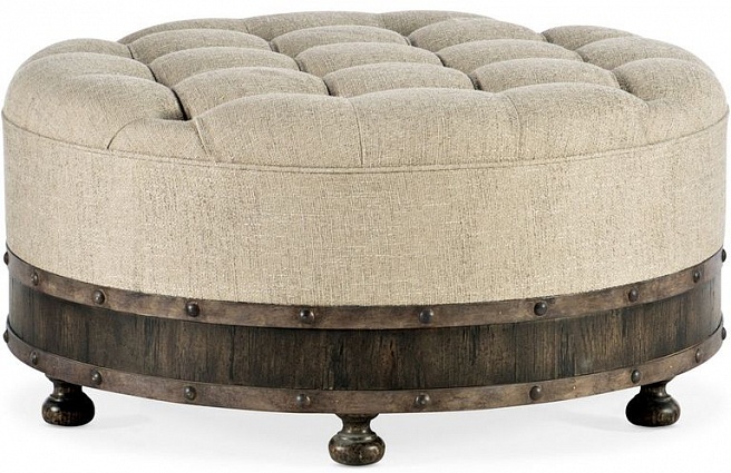 Коктейльный стол HOOKER FURNITURE  La Grange Giddings Round Uph Cocktail Table арт 6960-50001-89: фото 1