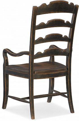 Полукресло HOOKER FURNITURE HILL COUNTRY TWIN LADDERBACK ARM DARK арт 5960-75300-BLK: фото 2