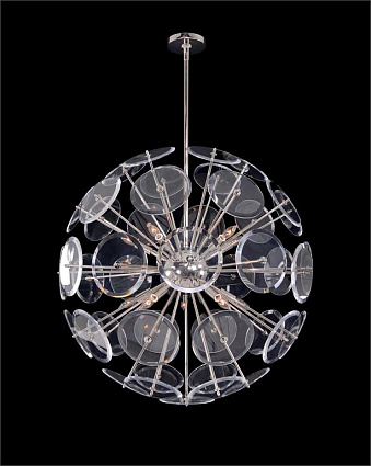 Люстра John-Richard Acrylic Sphere 10 Pendant Polished Nickel арт AJC-9220: фото 1