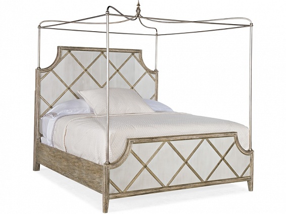 Кровать HOOKER FURNITURE SANCTUARY DIAMONT CANOPY PANEL BED арт 5875-90365-95: фото 1