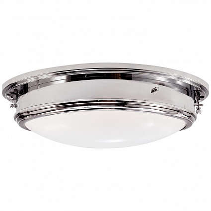 Потолочная люстра Ralph Lauren Home Marine Porthole Large Flush Mount Polished Nickel арт RL19024PN: фото 1