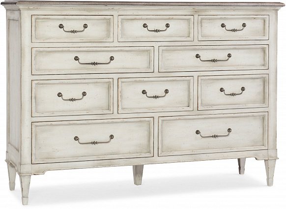 Комод HOOKER FURNITURE ARABELLA TEN-DRAWER DRESSER арт 1610-90002-WH: фото 1