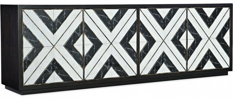 Медиа консоль HOOKER FURNITURE GRAND NOIR ET BLANC CONSOLE арт 5875-55105-00: фото 1