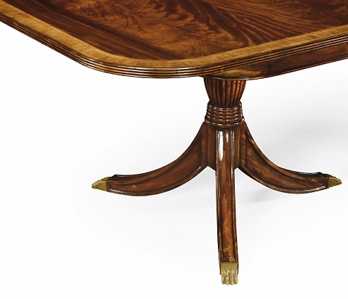 Обеденный стол Jonathan Charles Regency Crotch Single Leaf Extending Dining Table арт 492266-75L-MAH: фото 9