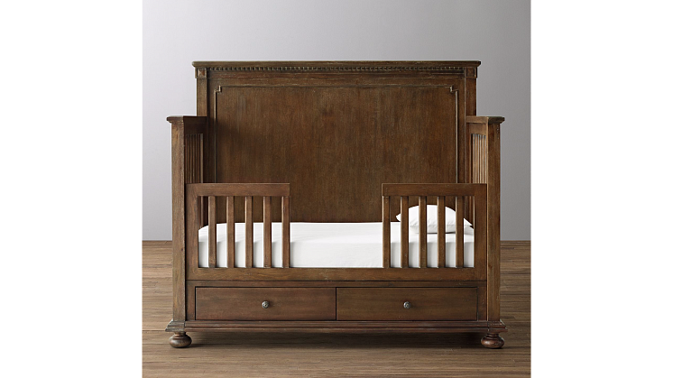 Детская кроватка Restoration Hardware JAMESON STORAGE CRIB ANTIQUED COFFEE арт : фото 5