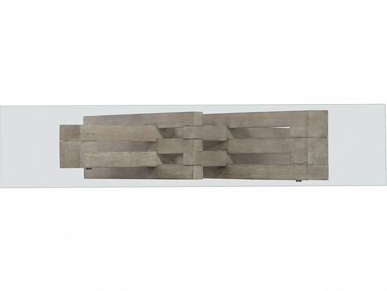 Консоль HOOKER FURNITURE Affinity Glass Top Accent Console 6050-85001-GRY арт 6050-85001-GRY: фото 2