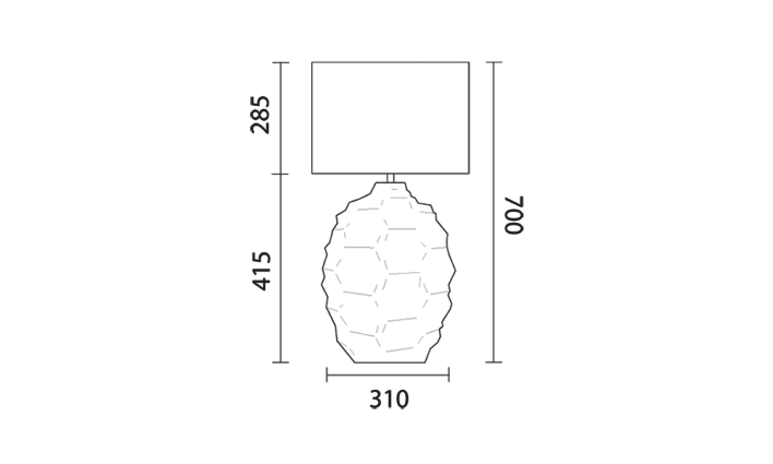 Настольная лампа HEATHFIELD&Co BAYERN TURQUOISE арт TL-BAYE-CHRO-TURQ: фото 2