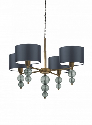 Люстра HEATHFIELD&Co ALETTE ANTIQUE BRASS CHANDELIER арт PD-ALET-ABRS-SMOK: фото 2