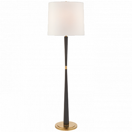 Напольная лампа Visual Comfort Refined Rib Large Floor Lamp Ebony арт BBL1036EBO-L: фото 1