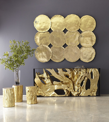 Консоль Phillips Collection Cast Root Console Table Gold PH92305 арт PH92305: фото 4