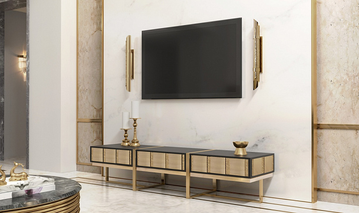 Медиа консоль Castro Lighting MONDRIAN TV CONSOLE арт MONDRIAN.TV: фото 2