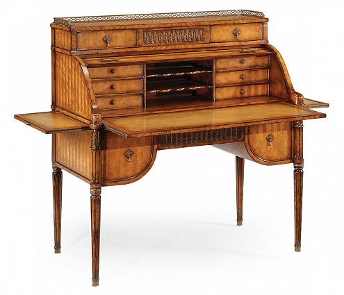 Комод Jonathan Charles Satinwood roll top desk арт 492419: фото 3