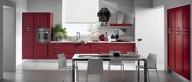 Современная кухня Treo TULAY RED арт : фото 1
