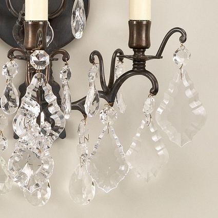 Бра VAUGHAN Cluny Crystal Wall Light арт WA0006.BZ: фото 2