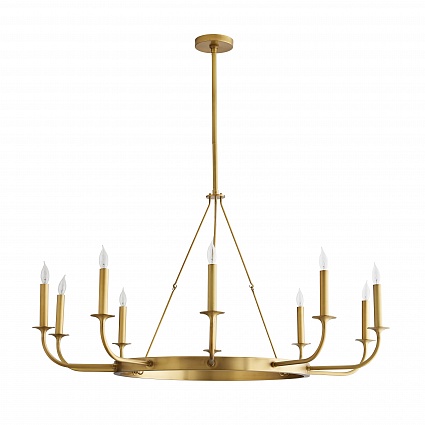 Люстра ARTERIORS BERLIN CHANDELIER ANTIQUE BRASS арт 89637: фото 2