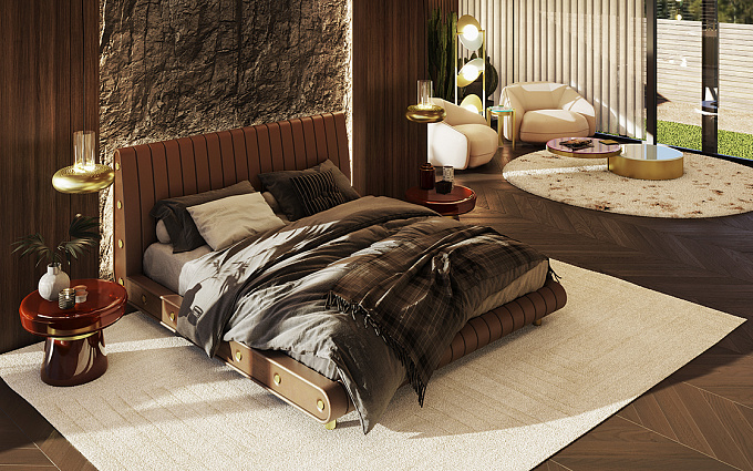 Кровать Essential Home Minelli арт minelli-bed: фото 9