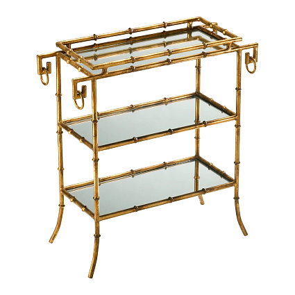 Декоративный стол Cyan Design Bamboo Tray Table | Gold арт 04208: фото 1