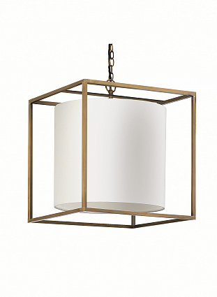 Люстра HEATHFIELD&Co DERWENT ANTIQUE BRASS LARGE CUBE арт PD-DERW-ABRS-0000-LCB: фото 1