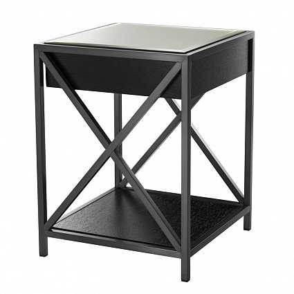 Декоративный стол EICHHOLTZ Side Table Beverly Hills Black Wood арт 111922: фото 4