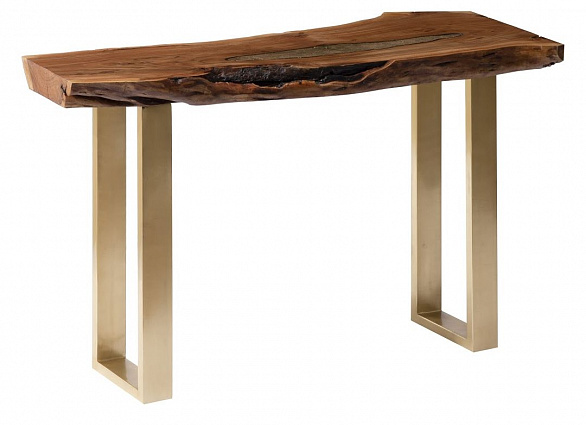 Консоль Phillips Collection Molten Console Table Brass IN92217 арт IN92217: фото 1