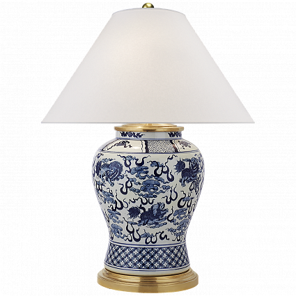 Настольная лампа Ralph Lauren Home Foo Dog Medium Table Lamp арт RL3649BW-S: фото 1