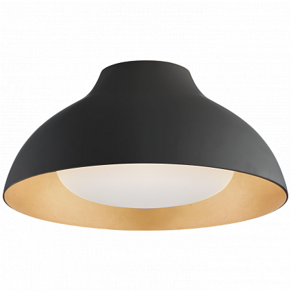 Потолочная люстра Visual Comfort Agnes 15" Flush Mount Black арт ARN4350MBK-SWG: фото 1