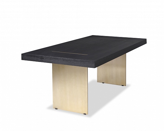 Обеденный стол Liang and Eimil UNMA DINING TABLE Black/Brass арт GM-DT-112: фото 4